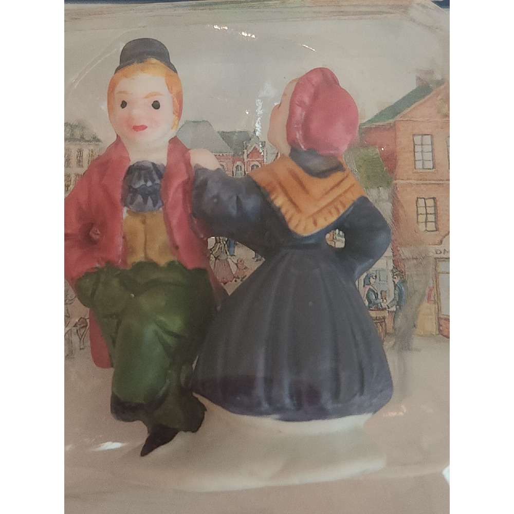 Mixed Lot of 6 Porcelain Figures Lemax Dickensvale And Noma New - Picture 6 of 7